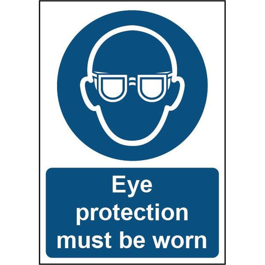 Smiths Architectural Eye Protection Must Be Worn Sign