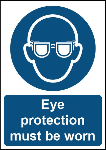 Smiths Architectural Eye Protection Must Be Worn Sign