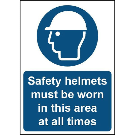 Securit Safety Helmets Must Be Worn