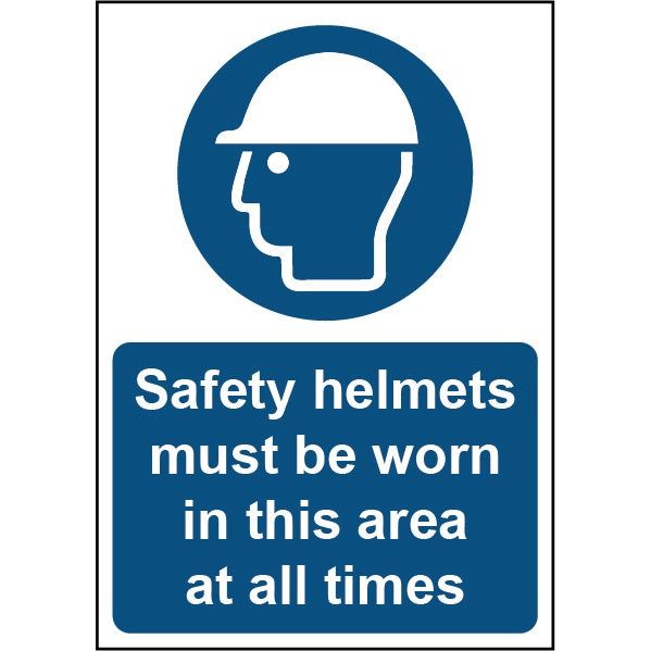 Securit Safety Helmets Must Be Worn