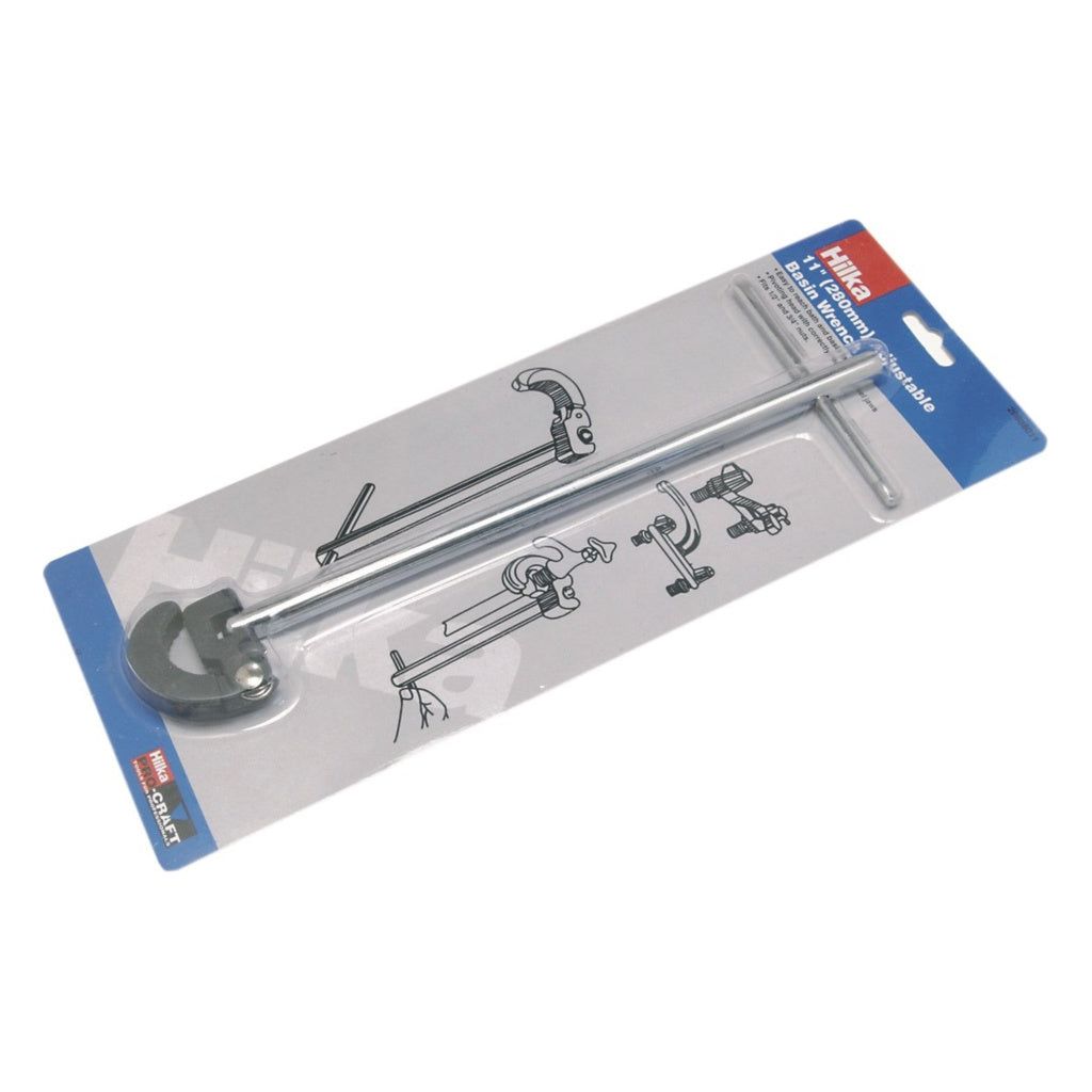 Hilka Adjustable Basin Wrench 11" (280mm)