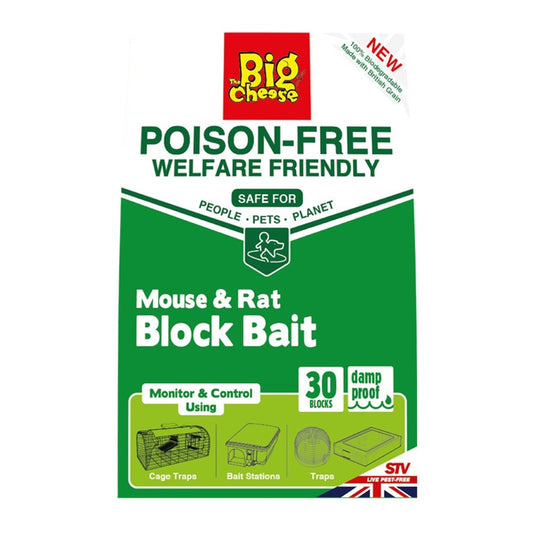 The Big Cheese Poison Free Mouse Rat Block Bait