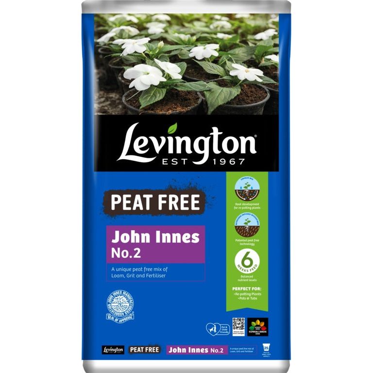 Compost John Innes No 2 sans tourbe Levington