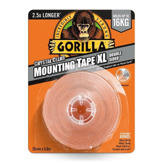 Ruban de montage transparent Gorilla XL