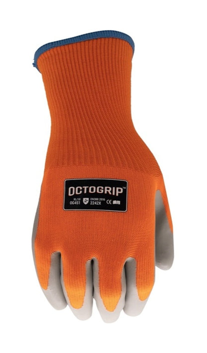 Gant d'hiver Octogrip 10 g doublé de polaire avec paume en latex