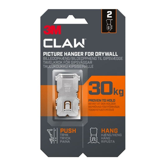 3M Claw Drywall Picture Hanger 30kg