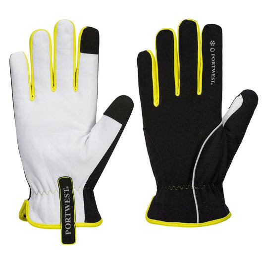 Guante de invierno Portwest negro amarillo