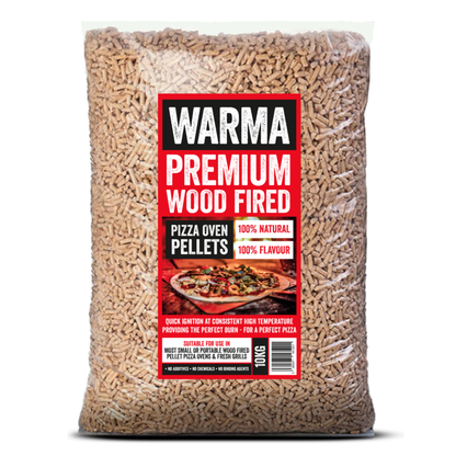 Warma Premium Wood Fired Pizza Oven Pellets – 10kg