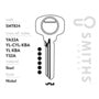 Smiths Locks Yale Patented 6 Pin Key Blank