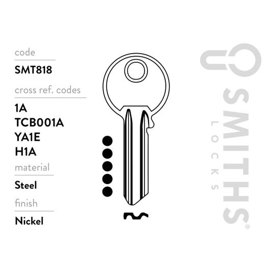 Smiths Locks Yale 5 Pin Cylinder Key Blanks