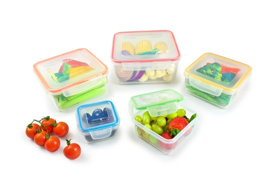 Lock N Lock Square Nestable Food Containers