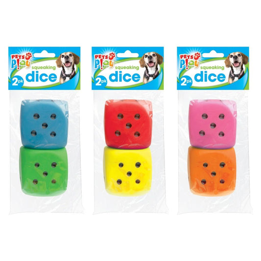 Pets at Play Squeaking Dice