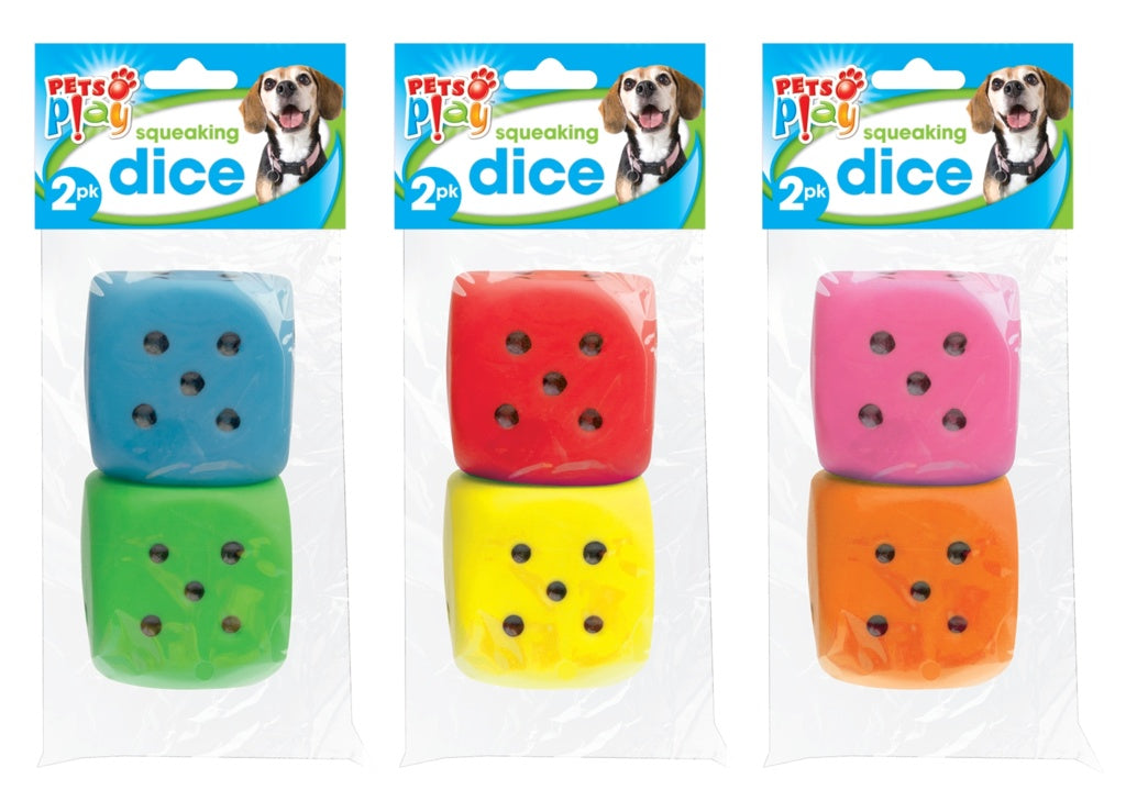 Pets at Play Squeaking Dice