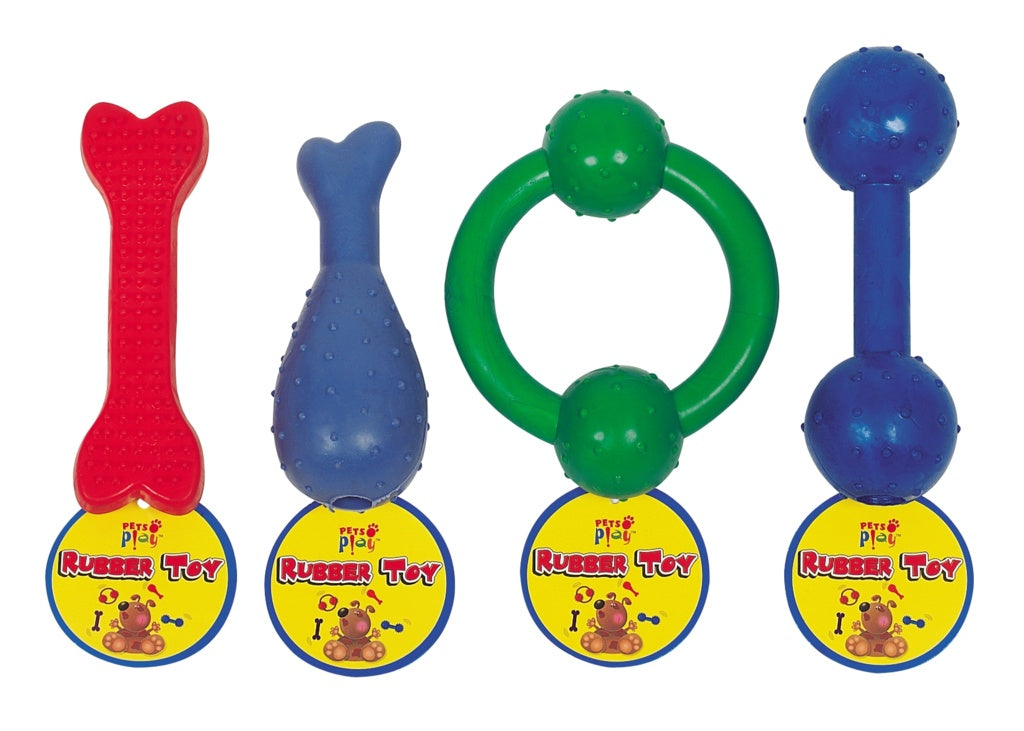 Pets at Play Rubber Toys Assorted