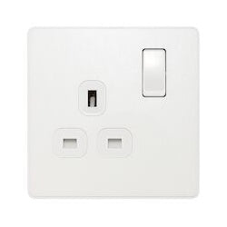 BG 13a 1g Plastic Switched Socket