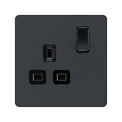 BG 13a 1g Plastic Switched Socket