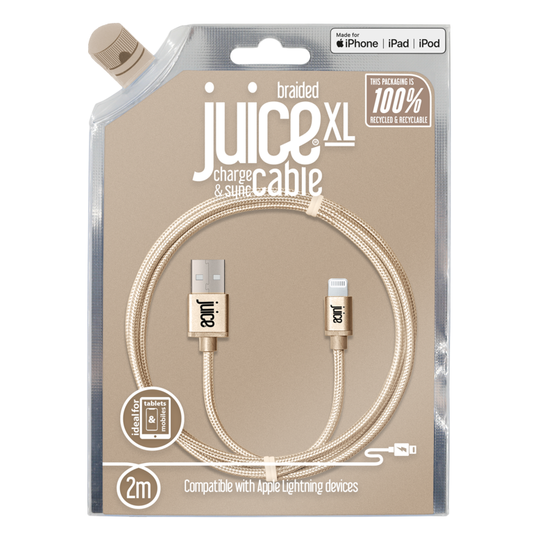 Cable de carga trenzado Lightning de Juice Apple