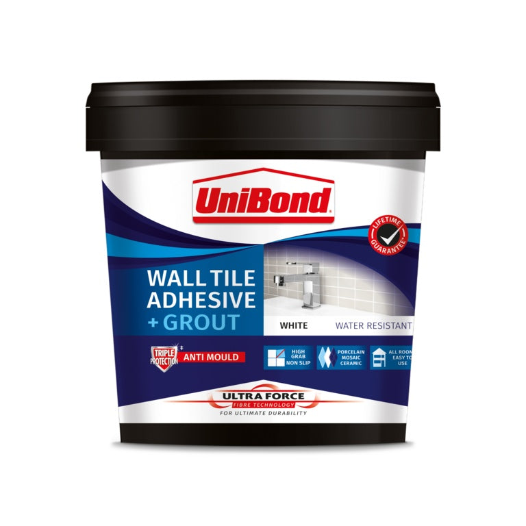 UniBond Ultraforce Wall Tile Adhesive & Grout 1.38kg
