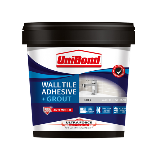 UniBond Ultraforce Adhesivo y lechada para azulejos de pared 1,38 kg