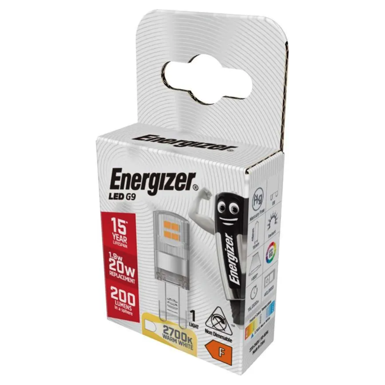 Energizador LED G9 200lm 2700k Blanco Cálido