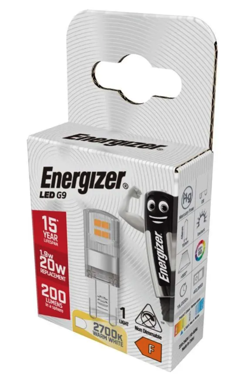 Energizador LED G9 200lm 2700k Blanco Cálido