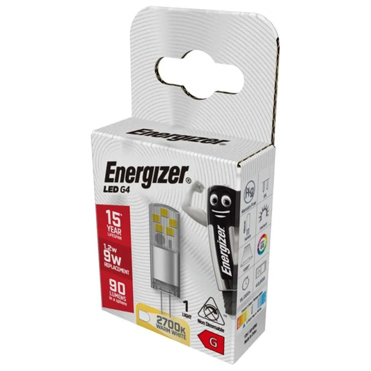 Energizador LED G4 90lm 2700k Blanco Cálido