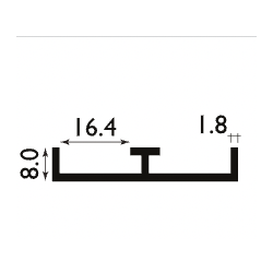 Easyfix Plastic White Bottom Track