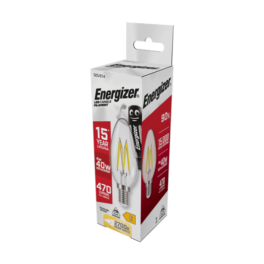 Energizer Filament LED Candle SES E14 2700k