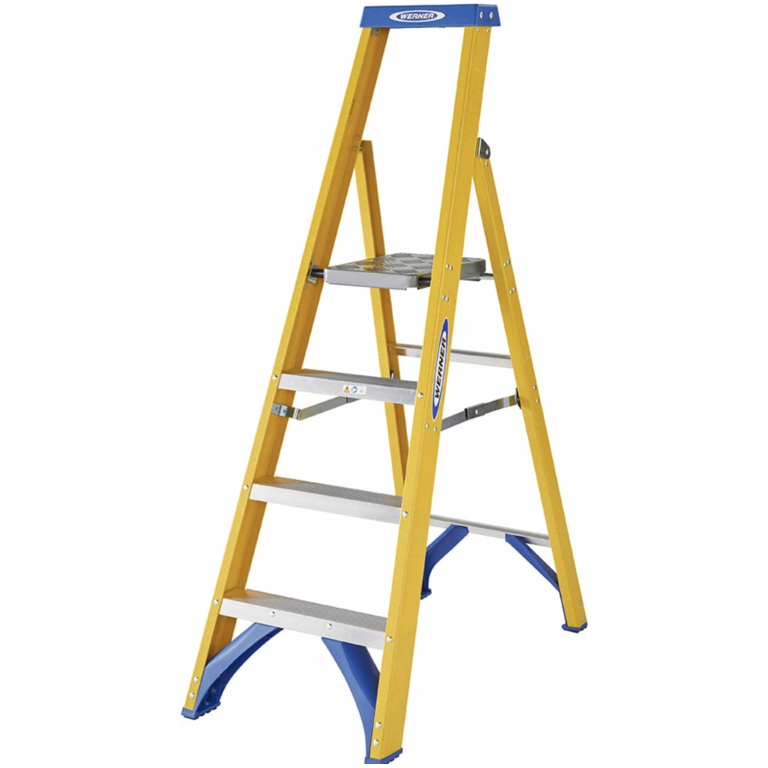 Werner Fibreglasss Platform Stepladder