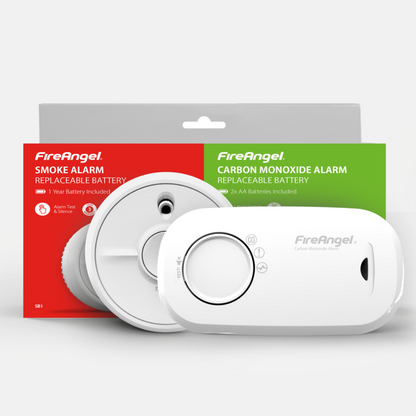 Fire Angel CO/Smoke Alarm With Replaceable Battery