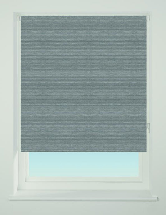 Universal Blackout Roller Blind Text Charcoal