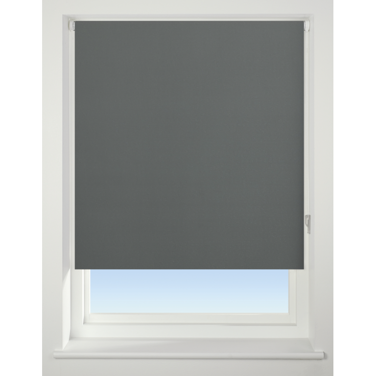 Universal Blackout Roller Blind Charcoal