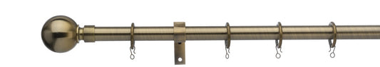 Universal Telescopic Curtain Pole Antique Brass