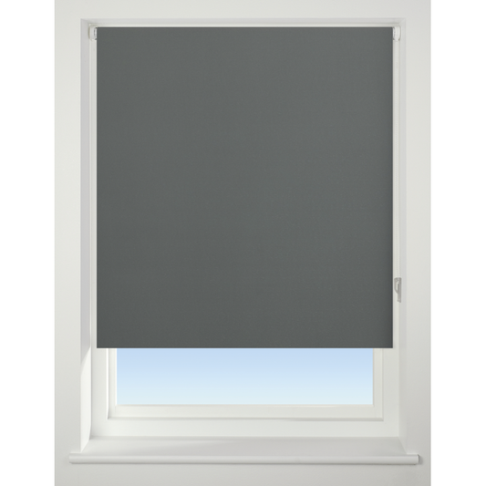 Universal Blackout Roller Blind Charcoal