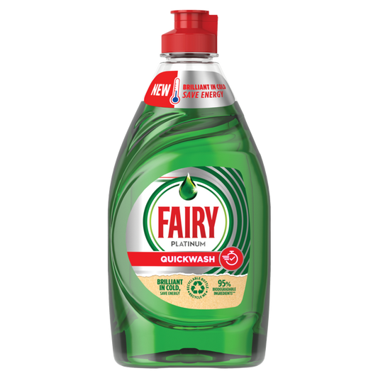 Fairy Platinum Quick Wash Washing Up Liquid 383ml