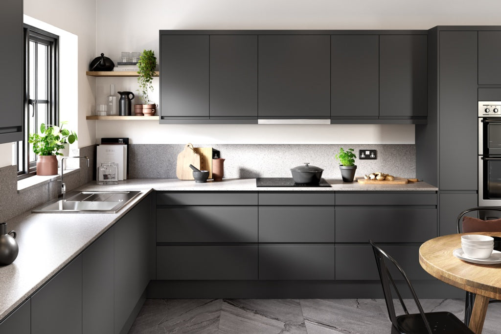 Gower Rapide Capri Dark Grey Kitchen 7 Piece Layout