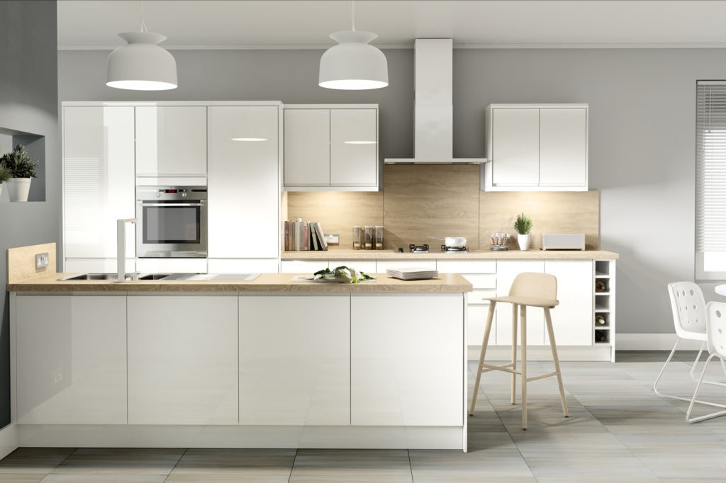 Gower Rapide Capri White Kitchen 7 Piece Layout