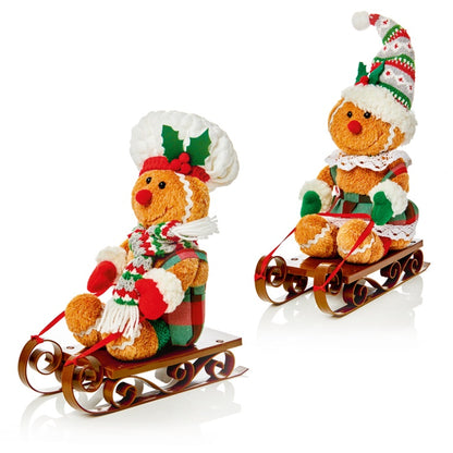 Premier Gingerbread On Sleigh