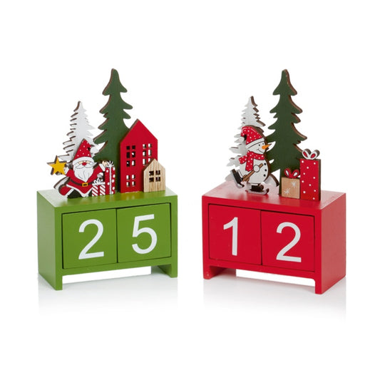 Premier Wooden Advent Block Calender