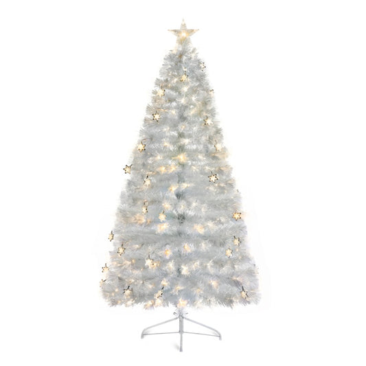 Premier White Fibre Optic Tree