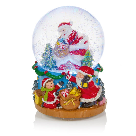 Premier Santa & Chimney Lit Musical Waterglobe