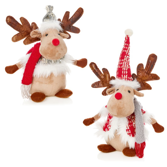 Premier Sitting Plush Reindeer