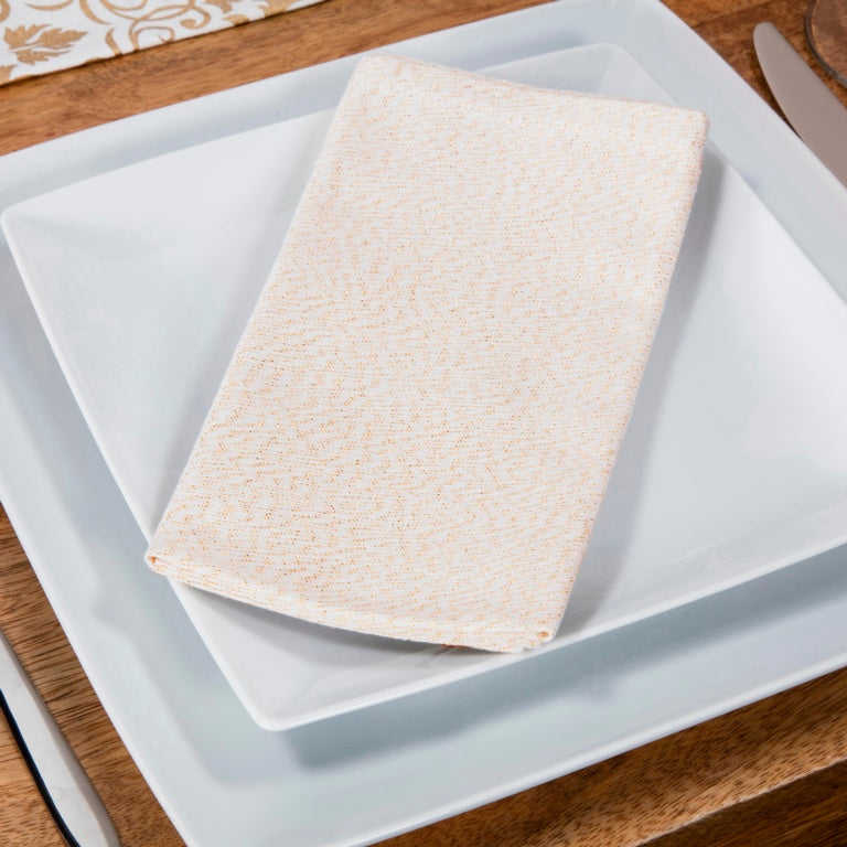 Premier Champagne Gold Glitter Lurex Napkins