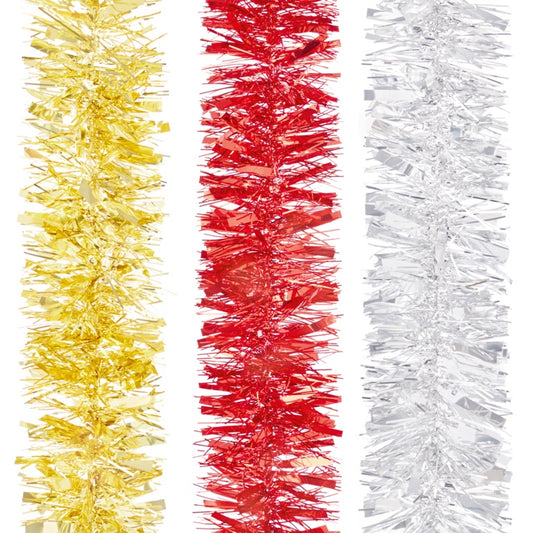 Premier Red Gold Silver Mix Chunky Tinsel