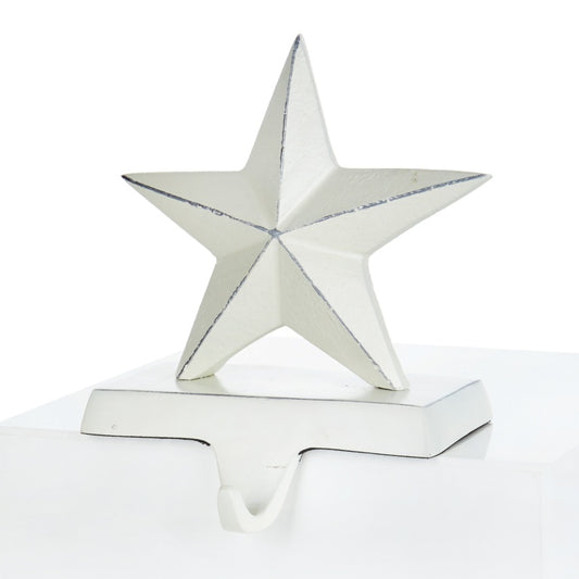 Premier White Metal Star Stocking Holder