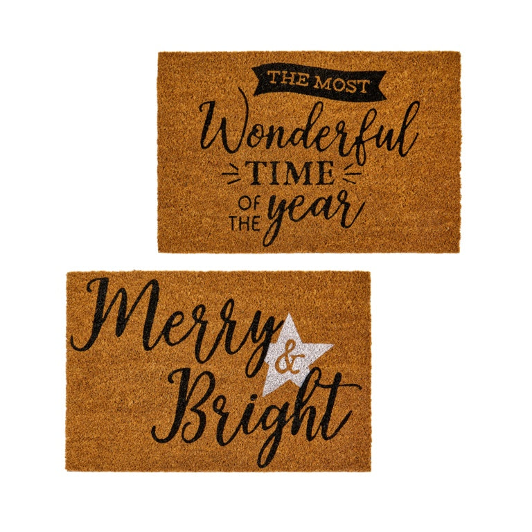 Premier Christmas Slogan Door Mat