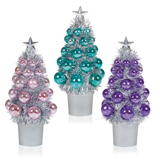 Premier Silver Tinsel Tree