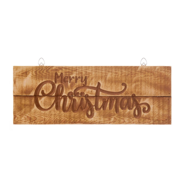 Premier Wooden Merry Christmas Plaque