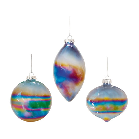 Premier Blue Iridesant Effect Bauble