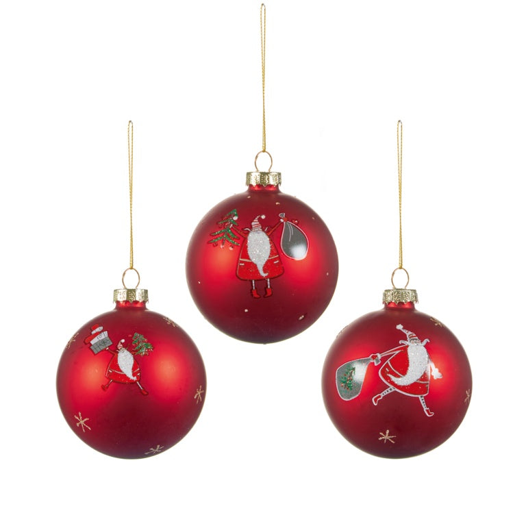 Premier Red Santa Bauble